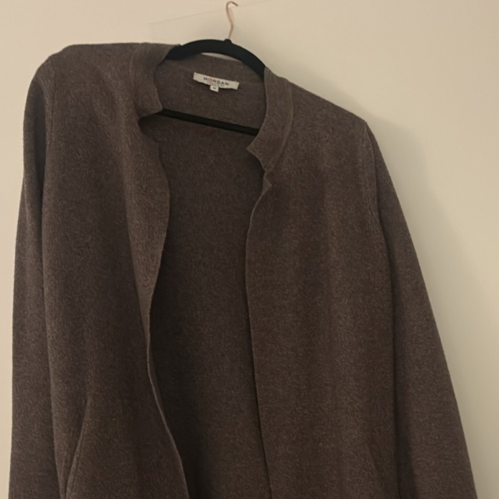Long Wrap Brown Sweater